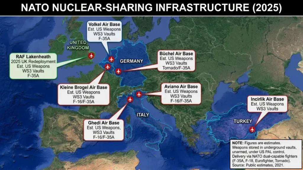 NATOs nuclear sharing Infrastructure 2025