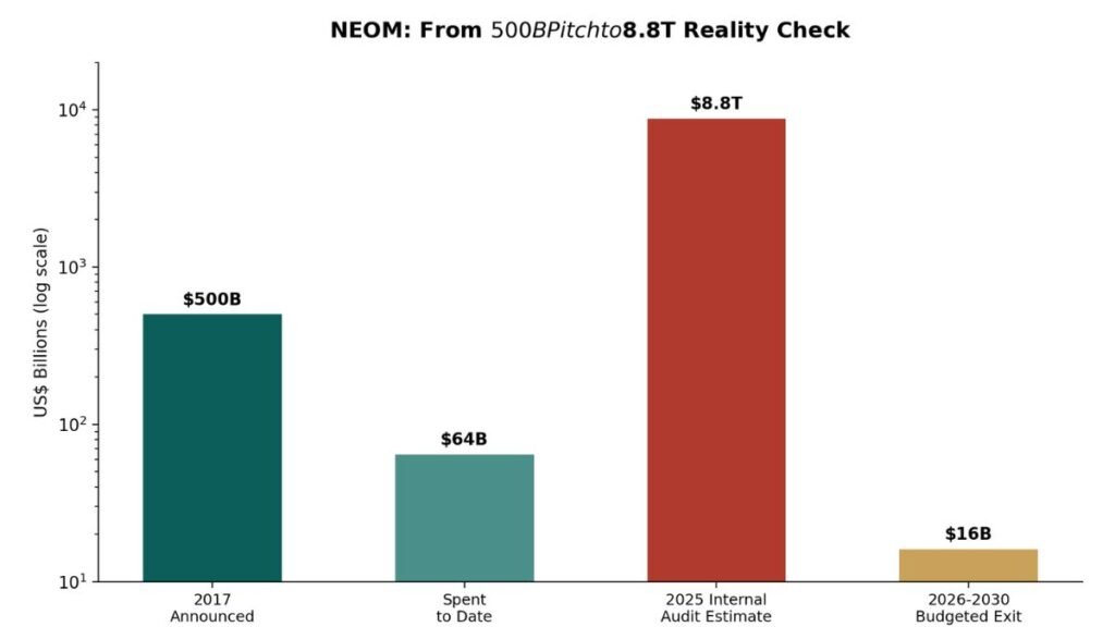 Saudi Vision 2030 in Triage: The 2026 War Exposed a Pre-Existing Crisis 3 neom Financial Status